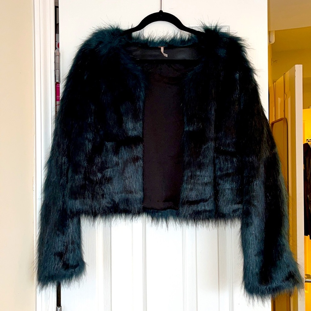 Free People Faux Fur Jacket